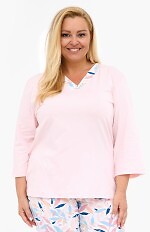 Piżama Cornette 389/455 Nancy 3/4 3XL-5XL damska