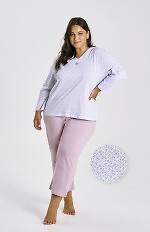 Piżama Taro Debora 3463 dł/r 2XL-4XL Z25/26 damska