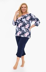 Piżama Cornette 147/465 Anabel 3/4 3XL-5XL damska