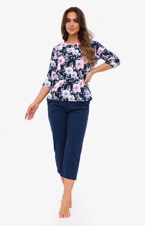 Piżama Cornette 147/465 Anabel 3/4 S-2XL damska