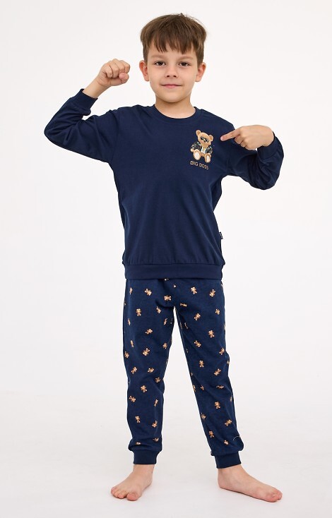 Piżama Cornette Kids Boy 593/179 Big Boss dł/r 86-128