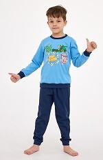 Piżama Cornette Kids Boy 593/175 Popcorn dł/r 86-128