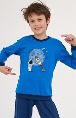 Piżama Cornette Young Boy 766/176 Galaxy dł/r 134-164