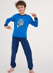 Piżama Cornette Young Boy 766/176 Galaxy dł/r 134-164