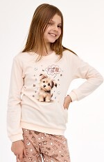 Piżama Cornette Young Girl 592/193 Sweet Dog dł/r 134-164