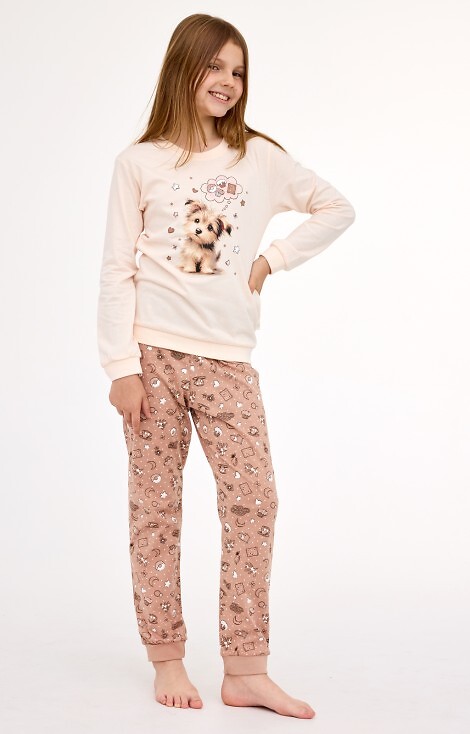 Piżama Cornette Young Girl 592/193 Sweet Dog dł/r 134-164