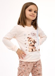 Piżama Cornette Kids Girl 594/193 Sweet Dog dł/r 86-128