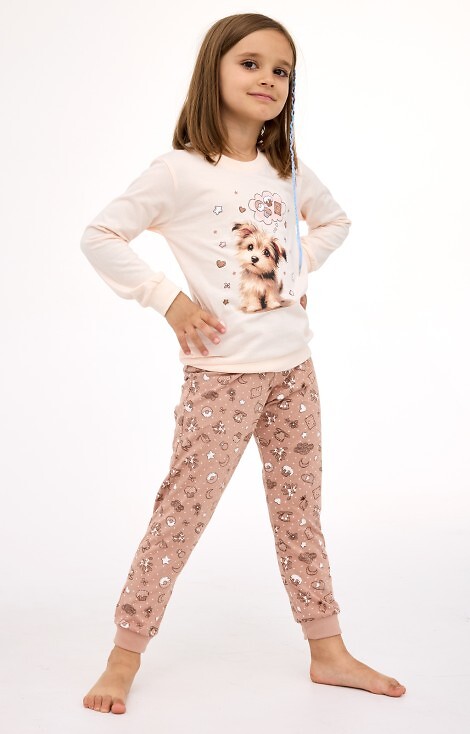 Piżama Cornette Kids Girl 594/193 Sweet Dog dł/r 86-128