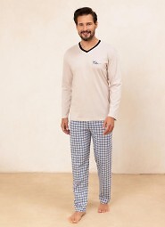 Piżama Regina 491 dł/r 2XL Z25/26 męska