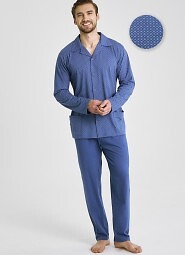 Piżama Taro Darek 3483 dł/r M-2XL Z25/26 męska rozpinana