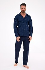 Piżama Cornette 114/80 dł/r 3XL-5XL męska rozpinana