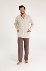 Piżama Regina 486 dł/r 2XL-3XL męska rozpinana
