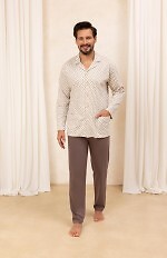Piżama Regina 486 dł/r 2XL-3XL męska rozpinana