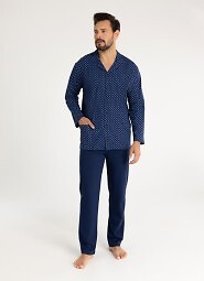 Piżama Regina 486 dł/r 2XL-3XL męska rozpinana