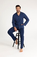 Piżama Regina 486 dł/r M-XL męska rozpinana
