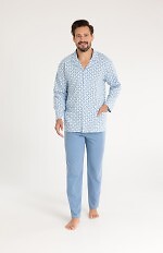 Piżama Regina 486 dł/r M-XL męska rozpinana