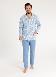 Piżama Regina 486 dł/r M-XL męska rozpinana