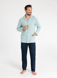 Piżama Regina 486 dł/r M-XL męska rozpinana