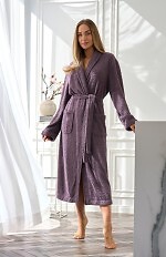Szlafrok L&L 2558 Celeste długi M-2XL damski