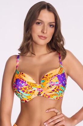 Biustonosz kąpielowy Full Cup Ava SK 240 Jungle Pop - zdjęcie 2