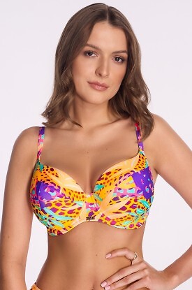 Biustonosz kąpielowy Full Cup Ava SK 240 Maxi Jungle Pop - zdjęcie 2