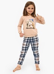 Piżama Cornette Young Girl 594/187 Bears dł/r 86-128