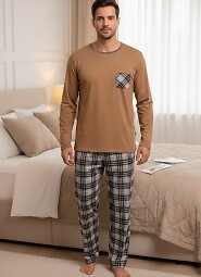 Piżama Regina 488 dł/r M-XL Z25/26 męska