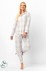 Piżama Key LNS 401 B25 dł/r S-XL rozpinana damska