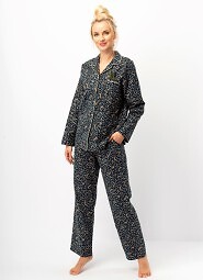 Piżama Key LNS 706 B25 dl/r S-XL rozpinana damska