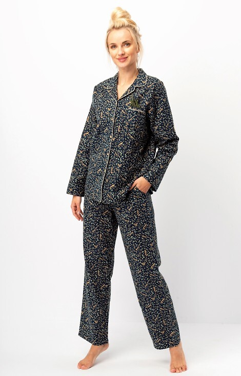 Piżama Key LNS 706 B25 dl/r S-XL rozpinana damska