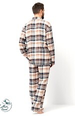 Piżama Key MNS 443 B25 dł/r 3XL-4XL rozpinana męska