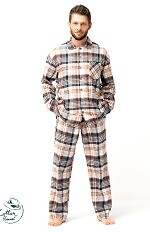 Piżama Key MNS 443 B25 dł/r 3XL-4XL rozpinana męska