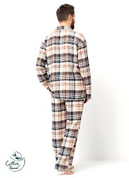 Piżama Key MNS 443 B25 dł/r 3XL-4XL rozpinana męska