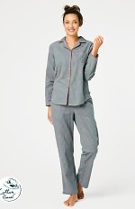 Piżama Key LNS 429 B25 dł/r S-XL rozpinana damska