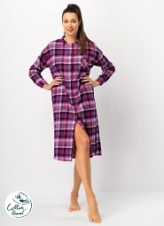 Koszula Key LND 490 B25 dł/r 2XL-4XL rozpinana damska