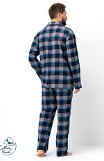 Piżama Key MNS 431 B25 dł/r 3XL-4XL rozpinana męska