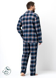 Piżama Key MNS 431 B25 dł/r 3XL-4XL rozpinana męska