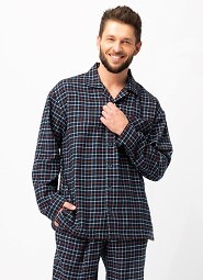 Piżama Key MNS 480 B25 dł/r M-2XL rozpinana męska