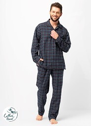 Piżama Key MNS 480 B25 dł/r M-2XL rozpinana męska