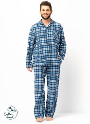 Piżama Key MNS 492 B25 dł/r M-2XL rozpinana męska