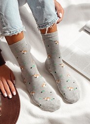 Skarpety Milena 0200-182 Lisy I Liście 37-41