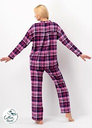 Piżama Key LNS 490 B25 dł/r S-XL rozpinana damska