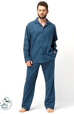 Piżama Key MNS 815 B25 dł/r M-2XL rozpinana męska