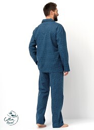 Piżama Key MNS 815 B25 dł/r M-2XL rozpinana męska