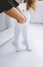 Podkolanówki Milena 0248-005 Kropeczki 37-41