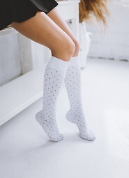 Podkolanówki Milena 0248-005 Kropeczki 37-41