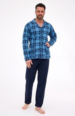 Piżama Cornette 114/82 dł/r 3XL-5XL męska rozpinana