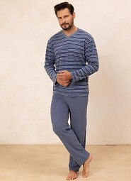 Piżama Regina 490 dł/r M-2XL Z26 męska frotte