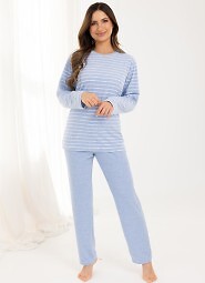 Piżama Regina 713 dł/r M-2XL Z26 damska frotte