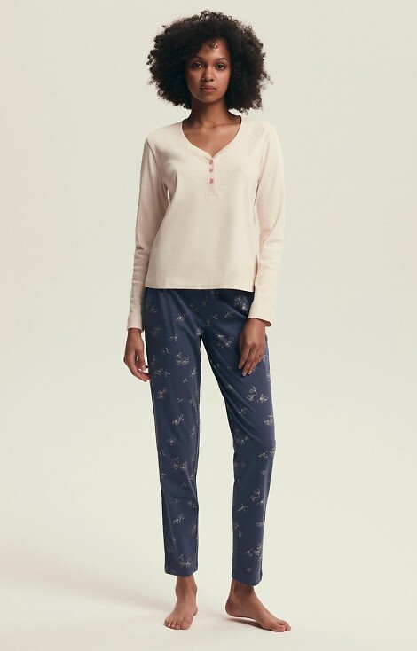 Piżama Henderson Ladies 43698 Delanie dł/r S-3XL